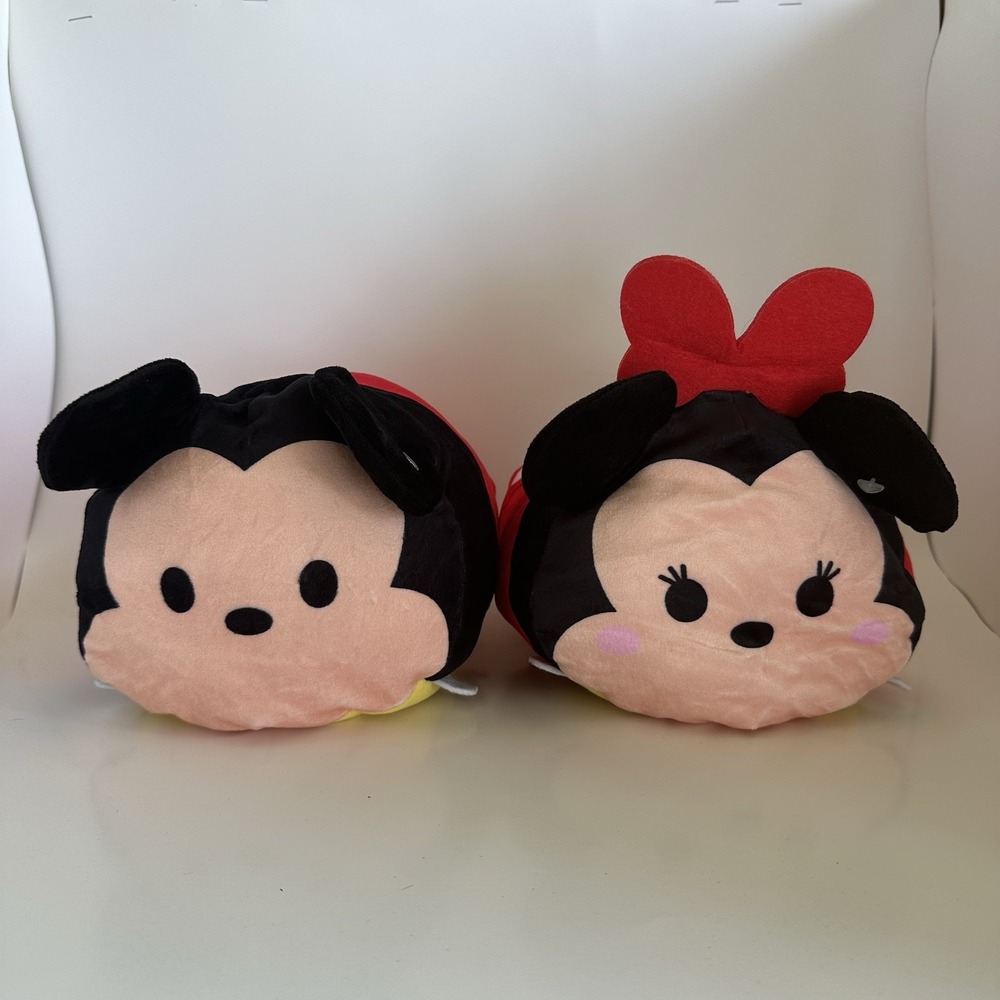 Mickey & Minnie Mouse Tsum Tsum Plush Stuffed Animal Set Disney 8" Inch Toy